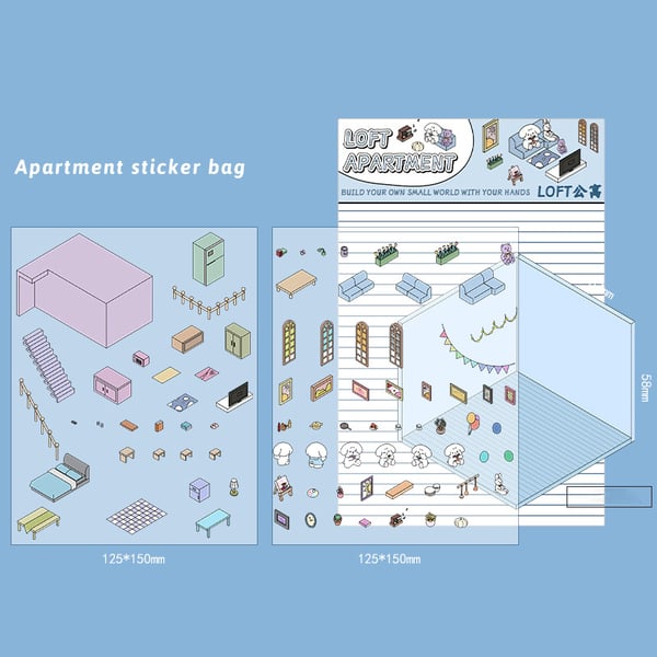 🔥2024 Hot-Selling🔥DIY 3D House Stickers