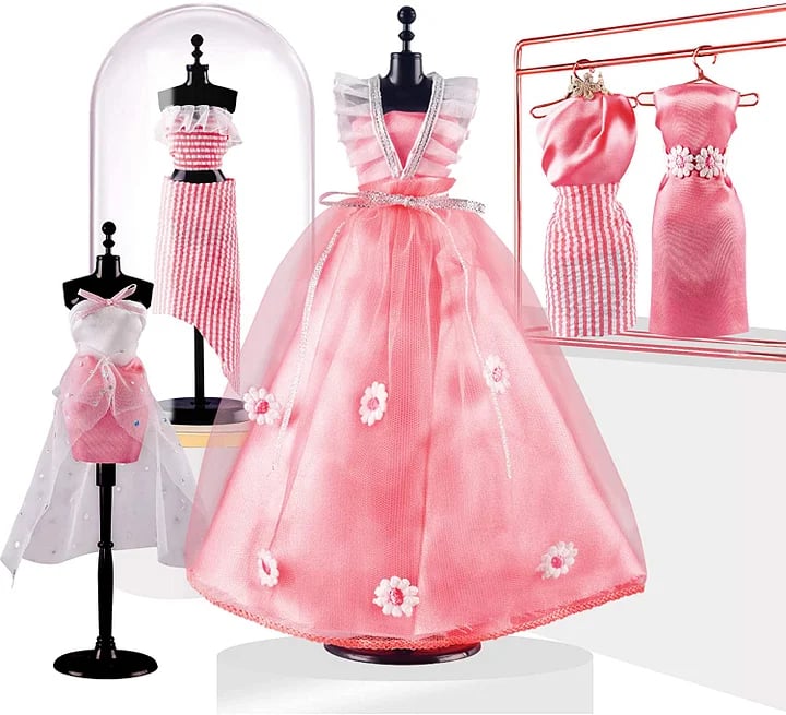 Pink - 5 Dresses & 1 Model
