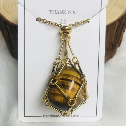 🔥Hot Sale 49% OFF - 2023 Crystal Stone Holder Necklace🎁