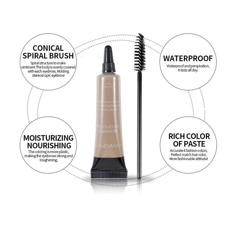 ⏳Last Day Buy 1 Get 1 Free ⭐Long-lasting Waterproof Smudge-proof Liquid Eyebrow Gel/Tint(With Free Brush)
