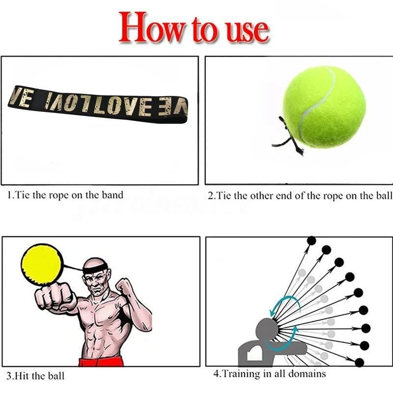 🎁Best Gift For All Your Family🎅Boxing Reflex Ball Headband