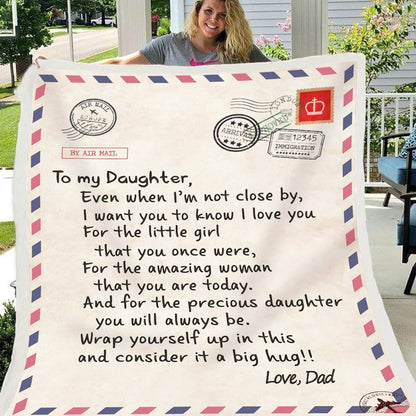 🎁To My Daughter - Warm Gift Blanket🔥49% OFF TODAY💥BUY 2 GET 10% OFF