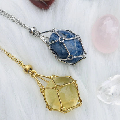 🔥Hot Sale 49% OFF - 2023 Crystal Stone Holder Necklace🎁