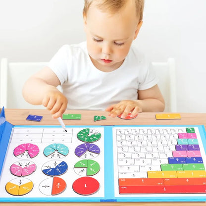 🔥Magnetic Book Fraction Puzzle For Children
