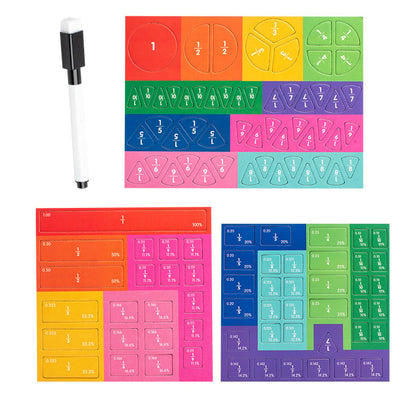 🔥Magnetic Book Fraction Puzzle For Children