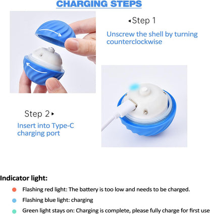 ⏳Black Friday Sale - ￡8.99!!🏆Flash Sale⚡50K+ SOLD! Almost Gone💥Automatic Smart Teasing Dog Ball That Can't be Bitten🐶
