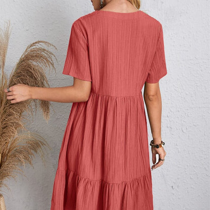 🔥Hot Sale 50% OFF🔥Retro V-neck Loose Casual Dress🎁Buy 2 Save 10%&Free Shipping