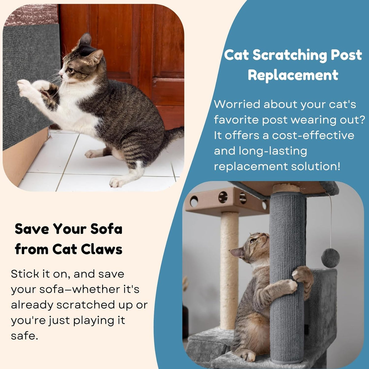 🔥Can protect furniture🐱Cat Scratching Mat🎁Buy 2 Save 10%