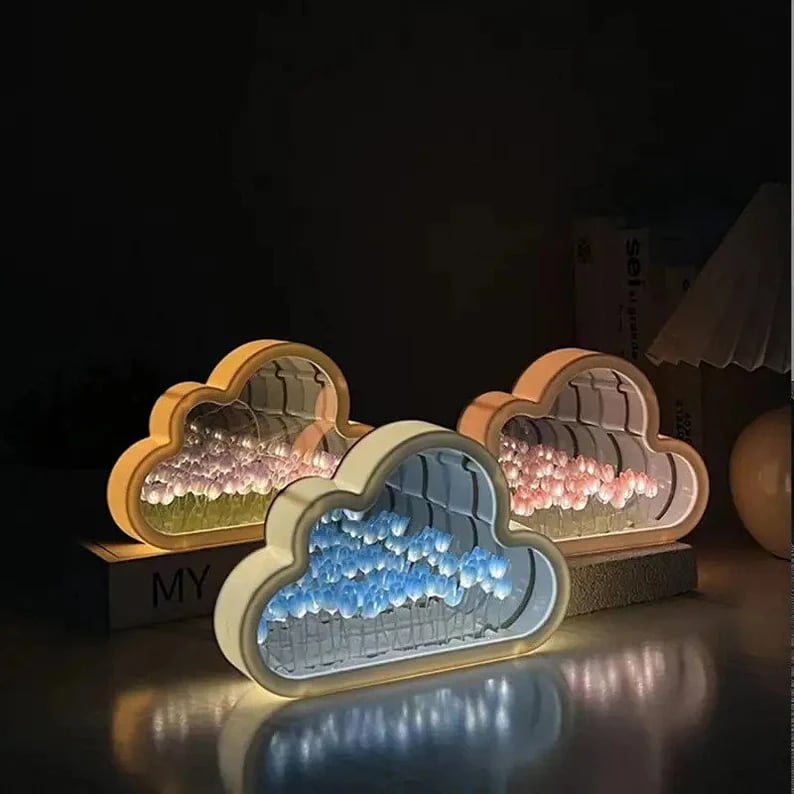 Tulip Clouds Infinity Mirror🎁Warm Gift🌷