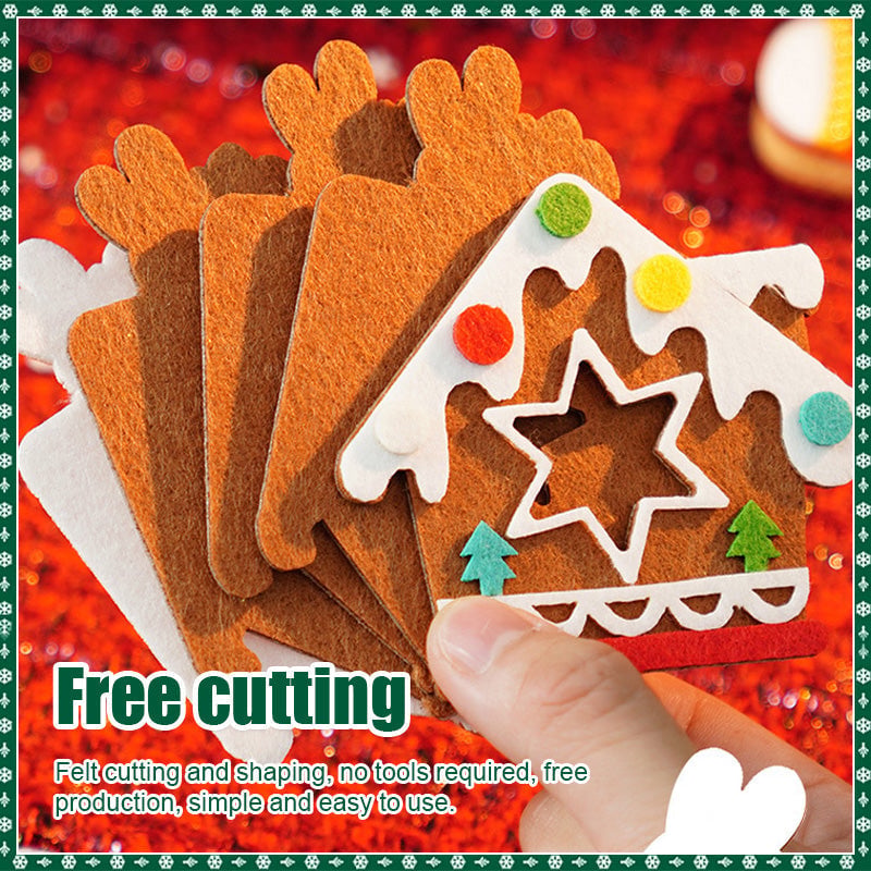 🎅Christmas Sale 49% OFF🎄Christmas Themed Felt Decoration DIY Material Package