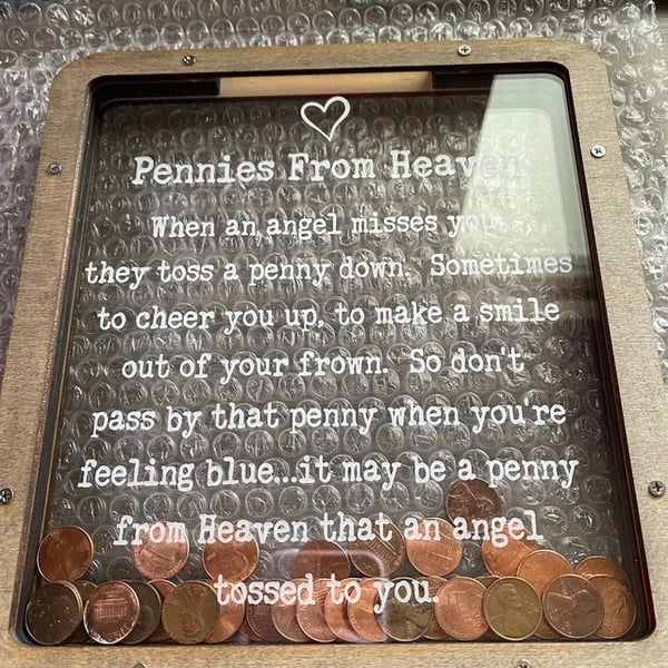 🔥Hot Sale 49% OFF🎁Pennies from Heaven Bank Wood Piggy Bank