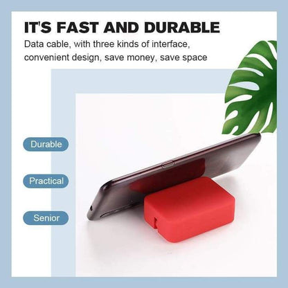 🔥New Year Sale 50% OFF🔥3 in 1 Data Line Fast Charging Line Storage Box⚡Buy 3 Pay 2