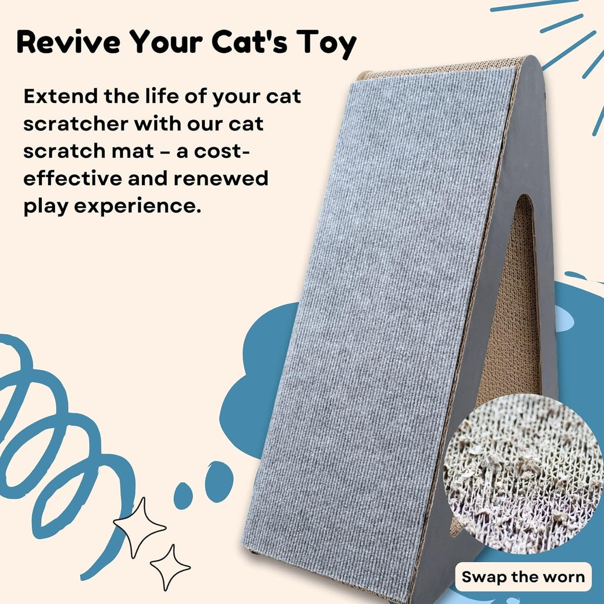 🔥Can protect furniture🐱Cat Scratching Mat🎁Buy 2 Save 10%