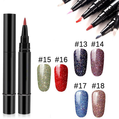 🥳2026 HOT SALE🥳💞50K+ SOLD!💅✨ BUY 1 GET 1 FREE! One Step Gel Nail Pen – 3‑in‑1, no base/top coat needed. 18 colours, salon‑grade shine, 15‑30 days wear. DIY perfection at home! 🎨💖