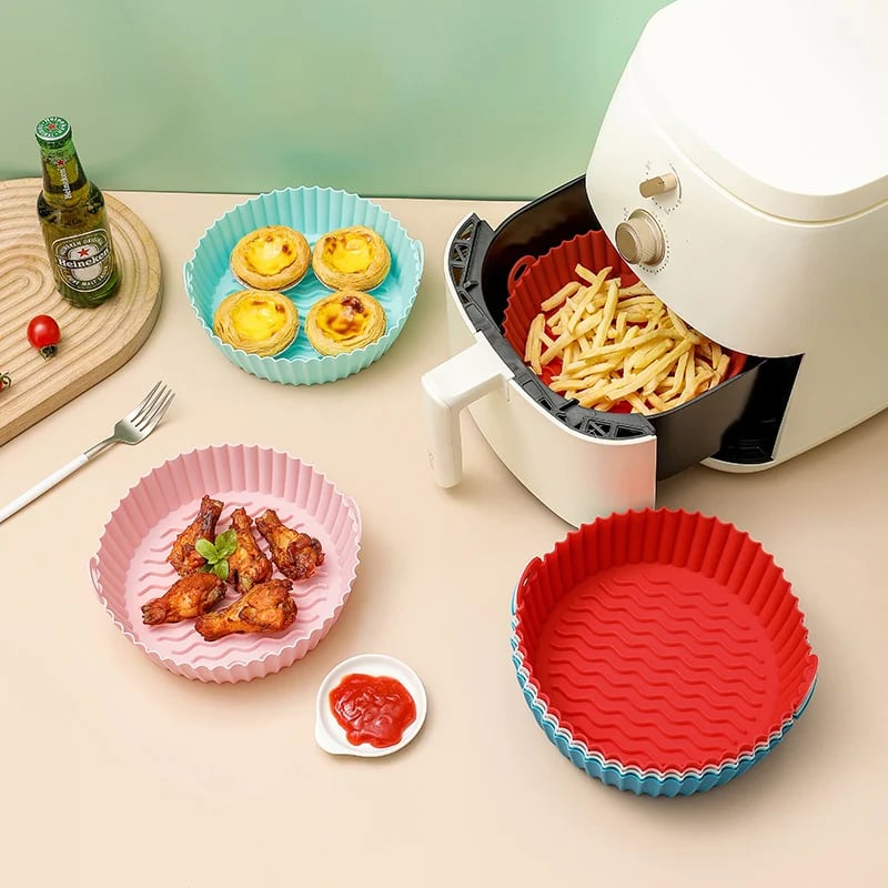 🎁New Year Hot Sale 50% OFF🎁Air Fryer Silicone Baking Tray🍟Buy 2 Get 1 Free&Free Shipping