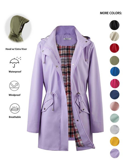 🔥This Week's Special Price:£23.99!!🧥💦Womens Chic. Lightweight. Waterproof Jacket🍃-Unleash Style and Durability in Any Storm!