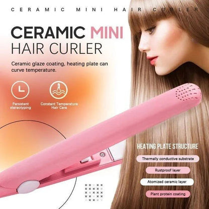 💇Professional 2-in-1 ceramic curling iron – 30-second fast heating, intelligent temperature control for healthy hair