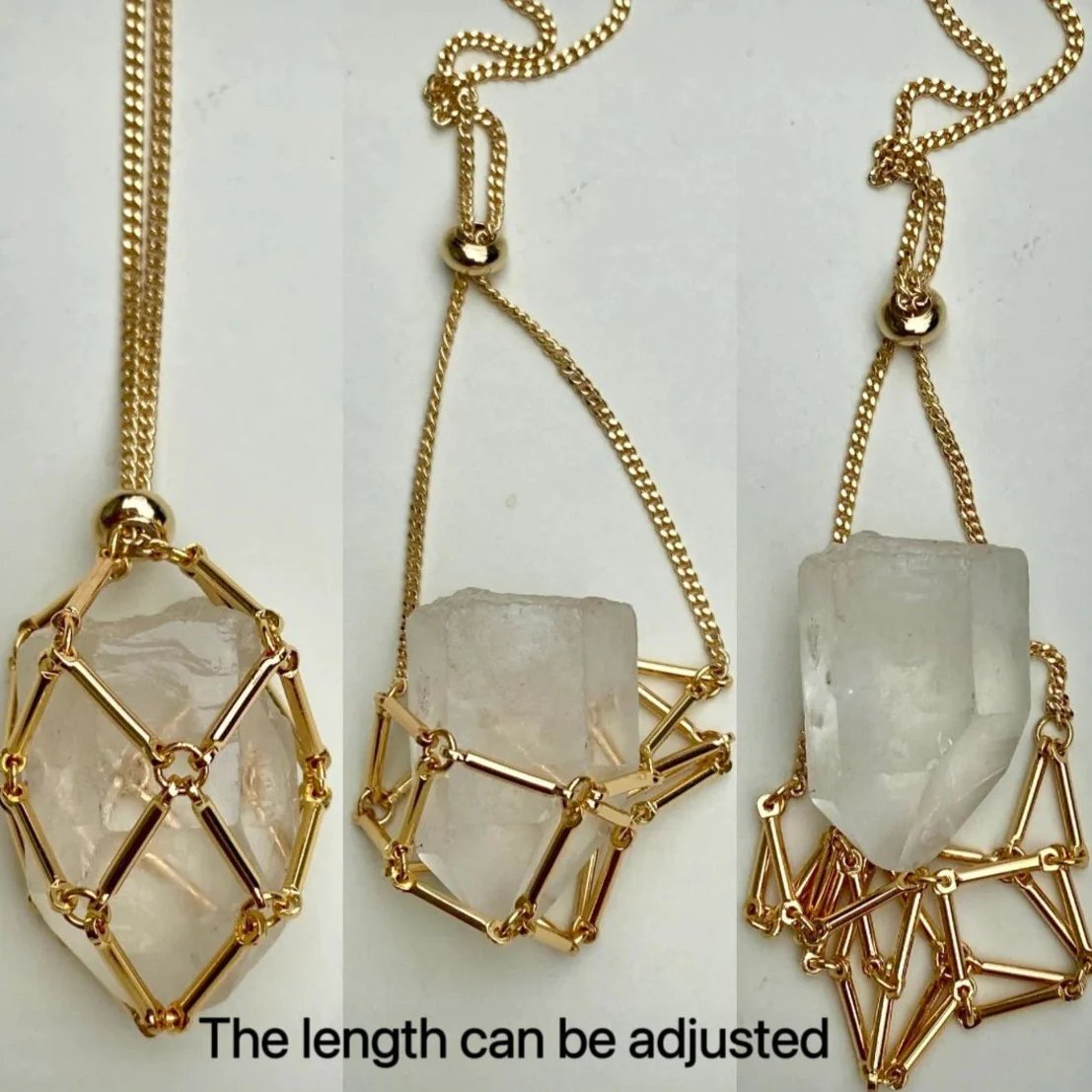 🔥Hot Sale 49% OFF - 2023 Crystal Stone Holder Necklace🎁