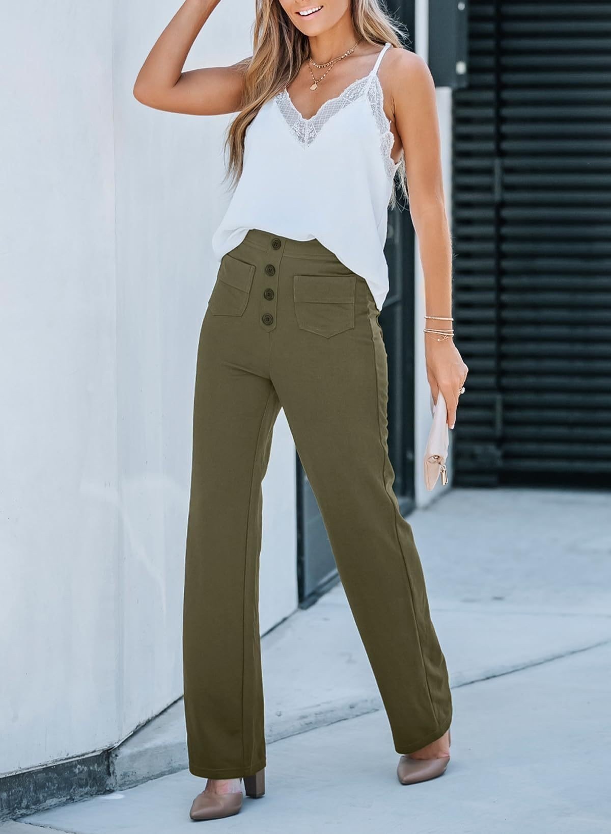 💖LAST DAY SALE 50% OFF🥰Women's Casual High Waist Stretch Pants