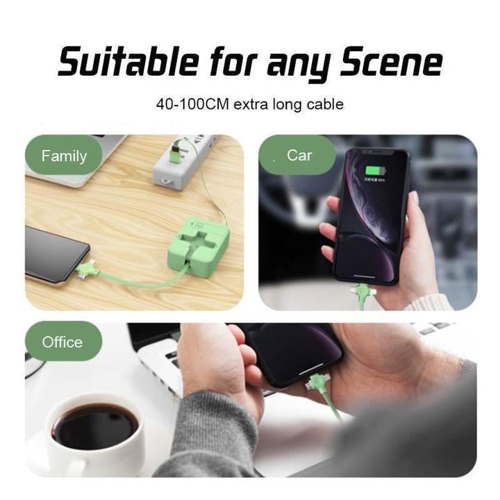 🔥New Year Sale 50% OFF🔥3 in 1 Data Line Fast Charging Line Storage Box⚡Buy 3 Pay 2