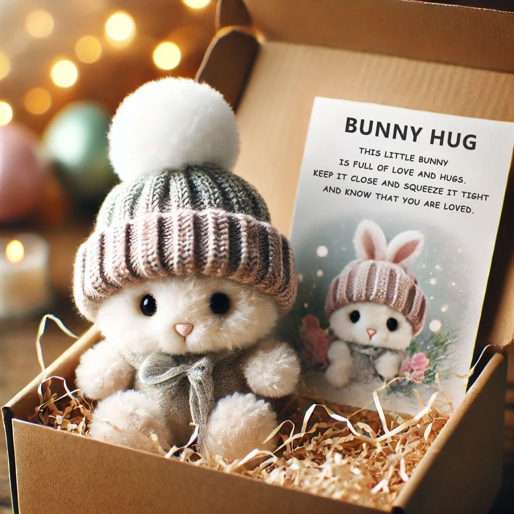 🔥Last Day: Buy 2 save 20%🐇Handmade Mini Bunny Hug Cute Easter Gift🎁
