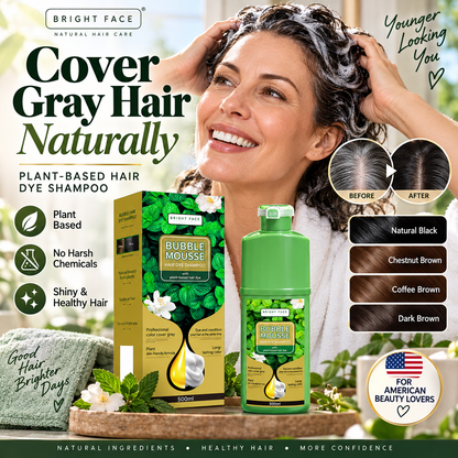 🏆💇‍♀️Long‑Lasting Plant‑Based Foam Hair Dye｜Ammonia‑Free Easy DIY At‑Home Foam Hair Color