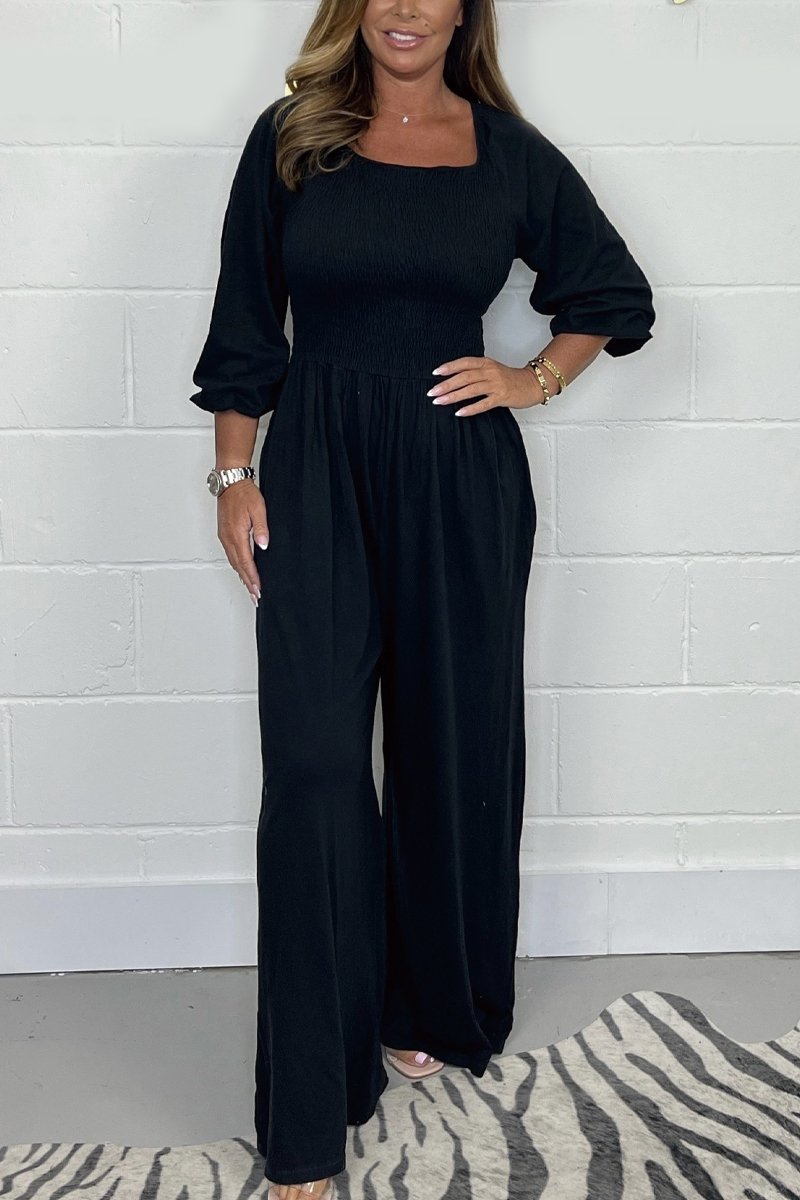 🔥SUMMER HOT SALE 49% OFF🔥Casual Solid Colour Jumpsuit with Pocket
