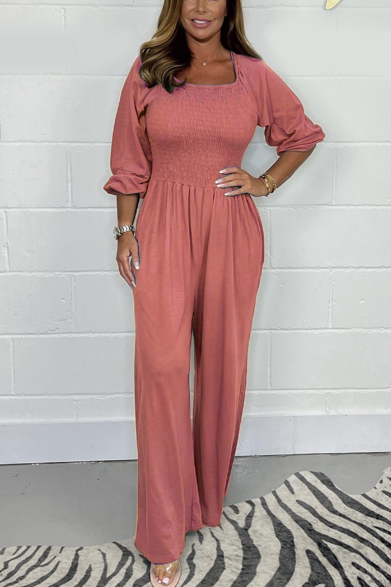 🔥SUMMER HOT SALE 49% OFF🔥Casual Solid Colour Jumpsuit with Pocket