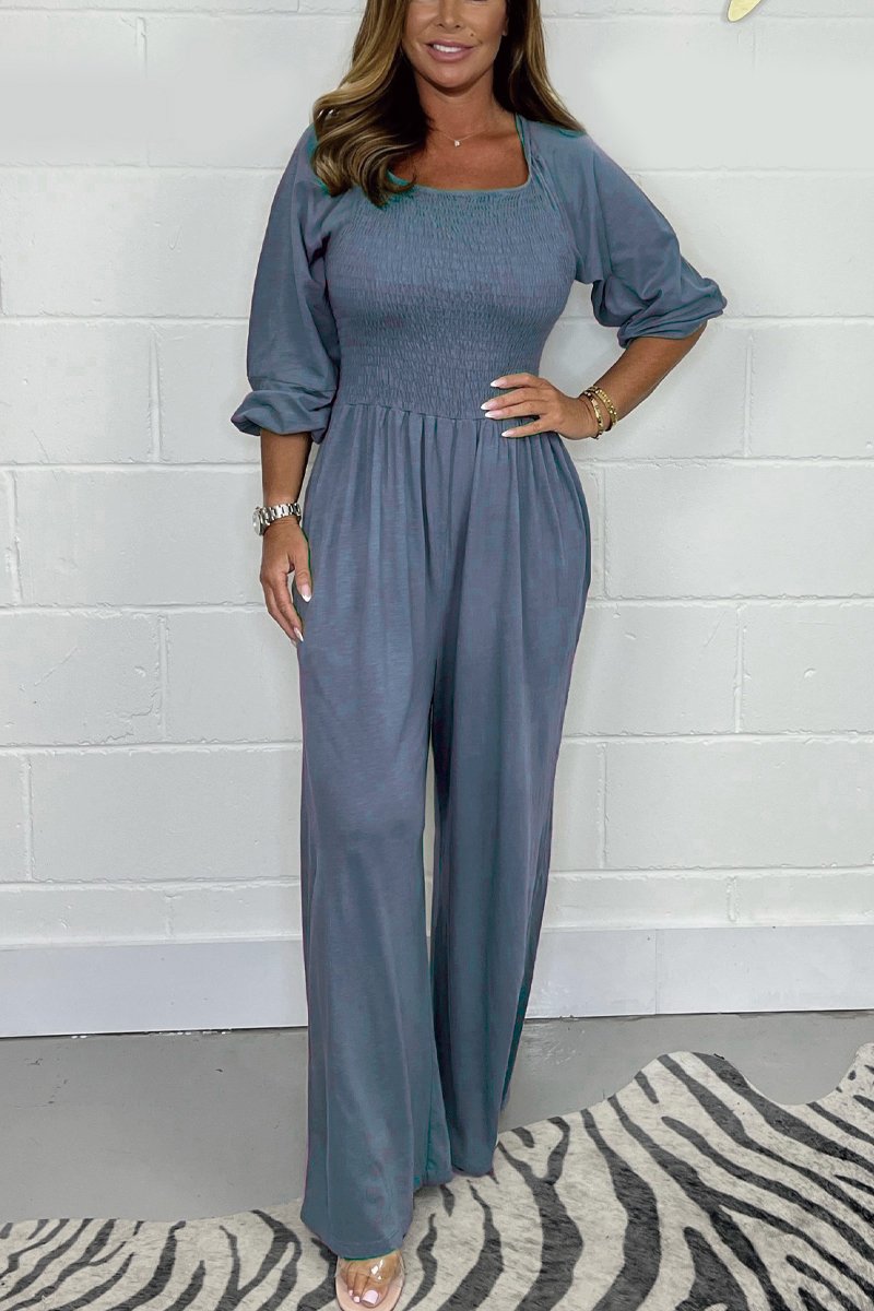 🔥SUMMER HOT SALE 49% OFF🔥Casual Solid Colour Jumpsuit with Pocket