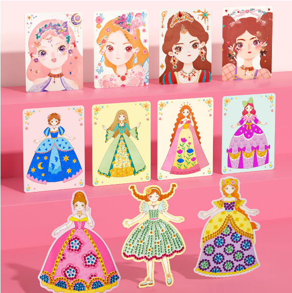 🔥Hot Sale 49% OFF💅Girls' Fav.💝Fantasy 3 In 1 Princess Dress Up & Make Up Game Set🎁