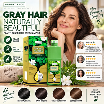 🏆💇‍♀️Long‑Lasting Plant‑Based Foam Hair Dye｜Ammonia‑Free Easy DIY At‑Home Foam Hair Color
