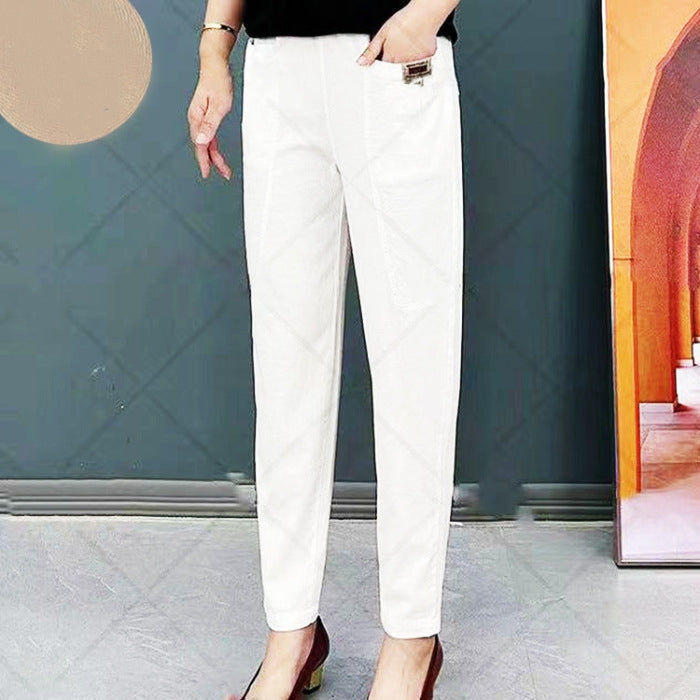 💝Women's Elastic Waist Cotton Pants✈️Buy 2 Save 10%&Free Shipping