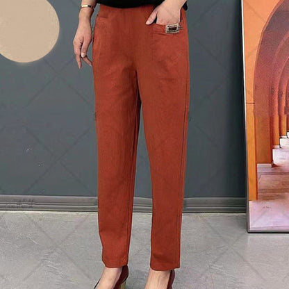 💝Women's Elastic Waist Cotton Pants✈️Buy 2 Save 10%&Free Shipping