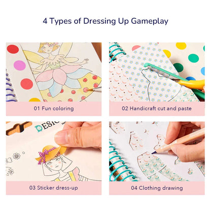 🔥Hot Sale 50% OFF💅Girls' Fav.💝Fantasy DIY Dress Up Sticker Book🎁Buy 2 Save 10%&Free Shipping