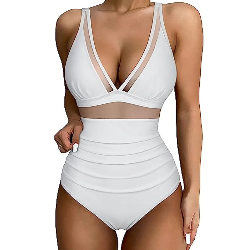 🌷 Meet Summer 50% OFF🏝️Mesh Tummy Control Swimsuit👙