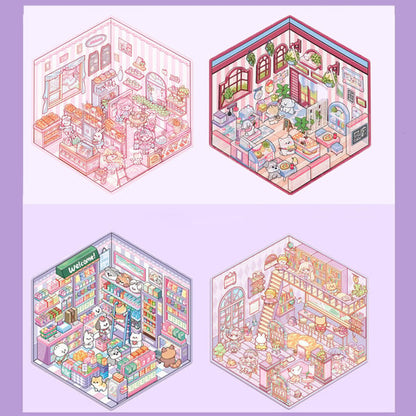 🔥2024 Hot-Selling🔥DIY 3D House Stickers