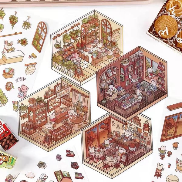 🔥2024 Hot-Selling🔥DIY 3D House Stickers