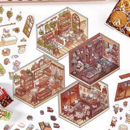 🔥2024 Hot-Selling🔥DIY 3D House Stickers