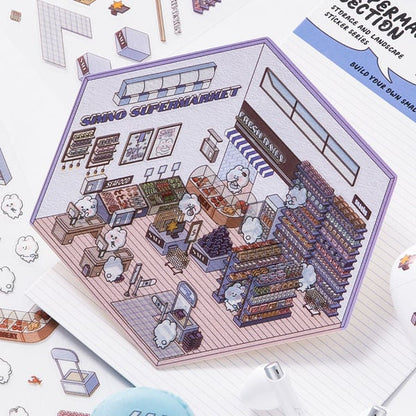 🔥2024 Hot-Selling🔥DIY 3D House Stickers