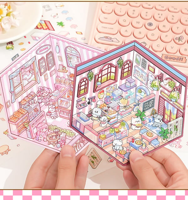 🔥2024 Hot-Selling🔥DIY 3D House Stickers