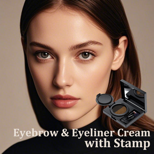 🔥2025 Hot Sale💥NEW💥Eyebrow & Eyeliner Cream with Stamp