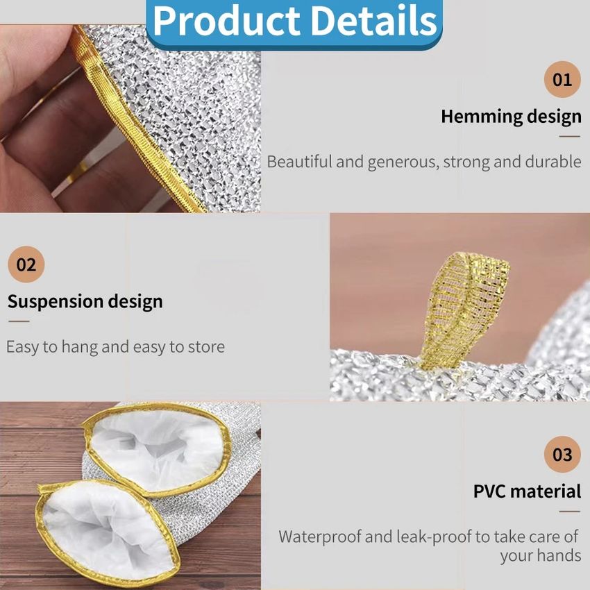 🔥New Year Sale 50% OFF🔥Kitchen Essentials—Dishwashing Wire Gloves✨