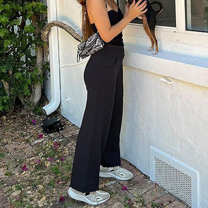 🔥🌹Hot-selling model👉Women's Wide-Leg Stretch Yoga Lounge Pants with Pockets💞💐