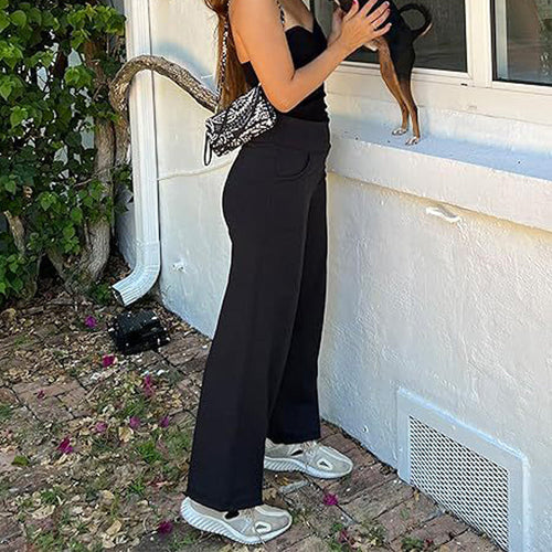 🔥🌹Hot-selling model👉Women's Wide-Leg Stretch Yoga Lounge Pants with Pockets💞💐