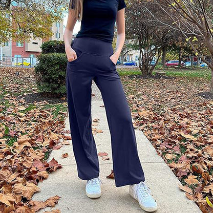 🔥🌹Hot-selling model👉Women's Wide-Leg Stretch Yoga Lounge Pants with Pockets💞💐