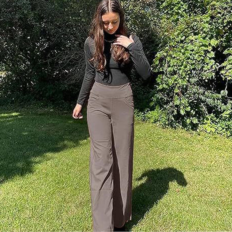 🔥🌹Hot-selling model👉Women's Wide-Leg Stretch Yoga Lounge Pants with Pockets💞💐