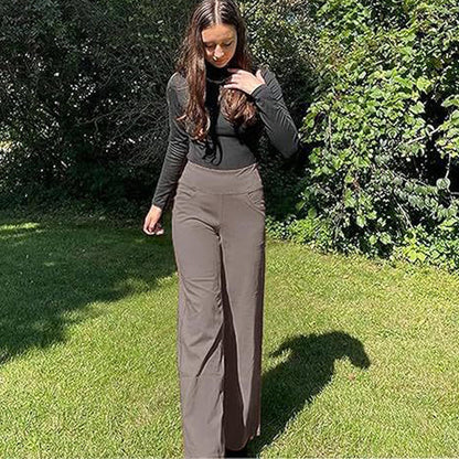 🔥🌹Hot-selling model👉Women's Wide-Leg Stretch Yoga Lounge Pants with Pockets💞💐