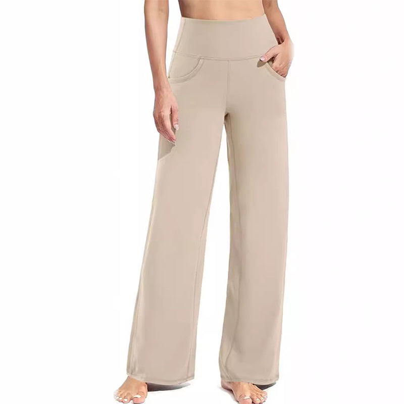 🔥🌹Hot-selling model👉Women's Wide-Leg Stretch Yoga Lounge Pants with Pockets💞💐