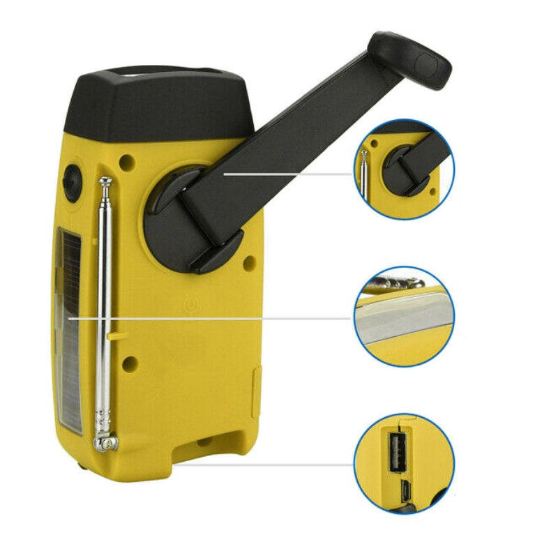 🔥2026 New Arrivals: 60% Off for Limited Time!🔥 Multifunctional Portable Solar Emergency Radio
