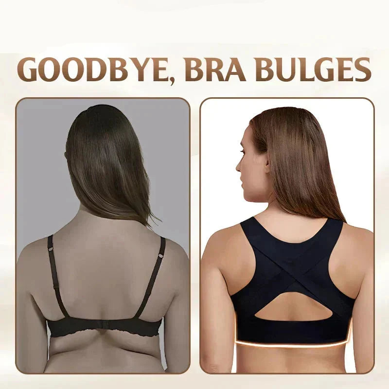 🎉LAST DAY SALE - 50% OFF⚡Front Closure Cross-Back Wireless Posture Bra